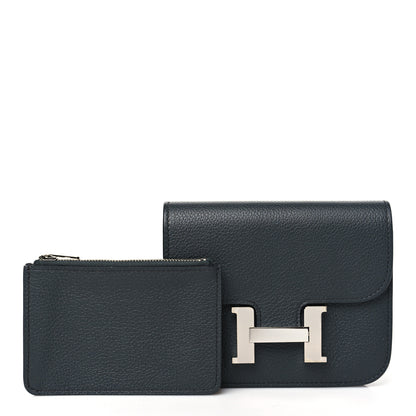 Hermes Evercolor Constance Slim Wallet Vert De Gris 2 of 10