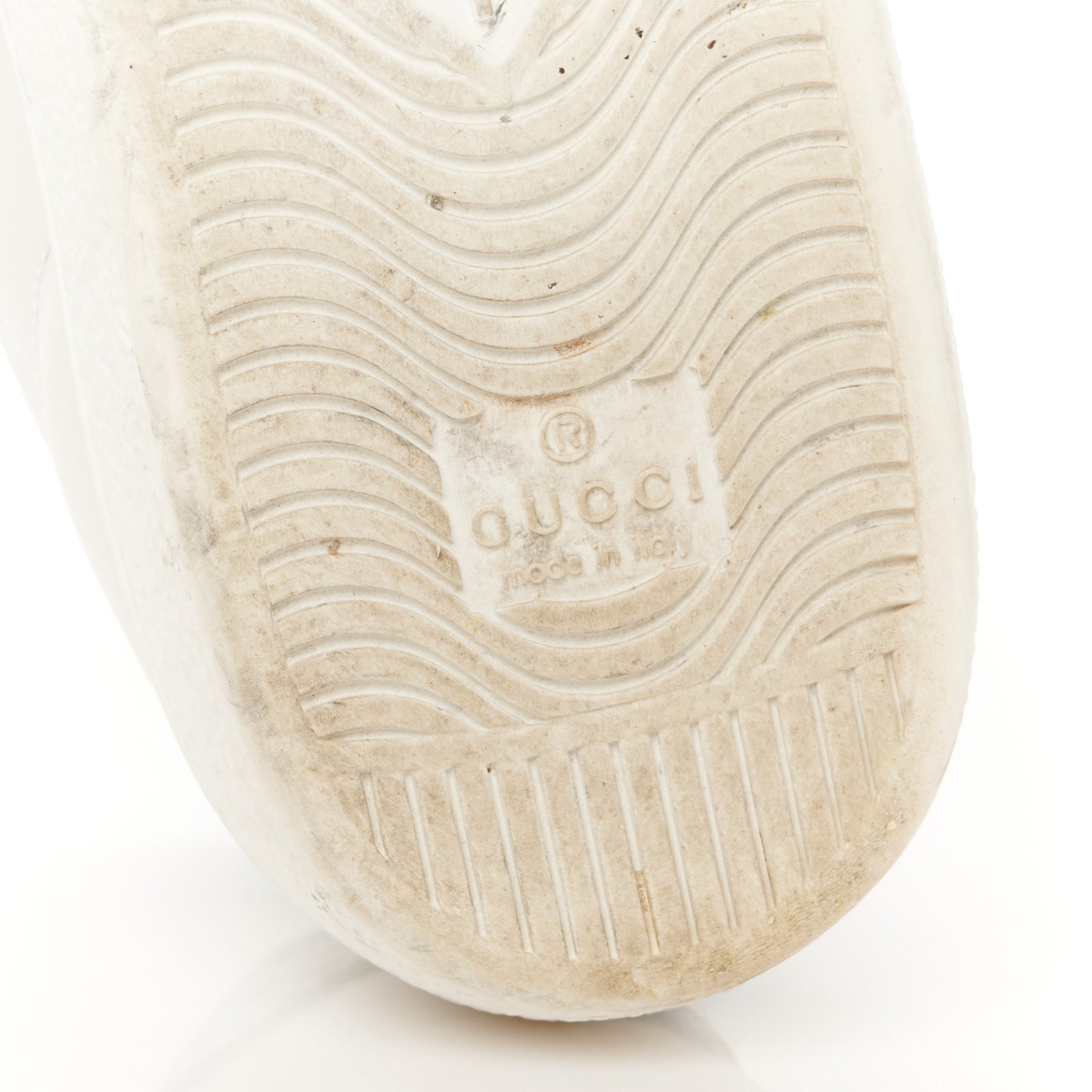 Calfskin Crocodile Web Womens Ace Sneakers 39 White Green