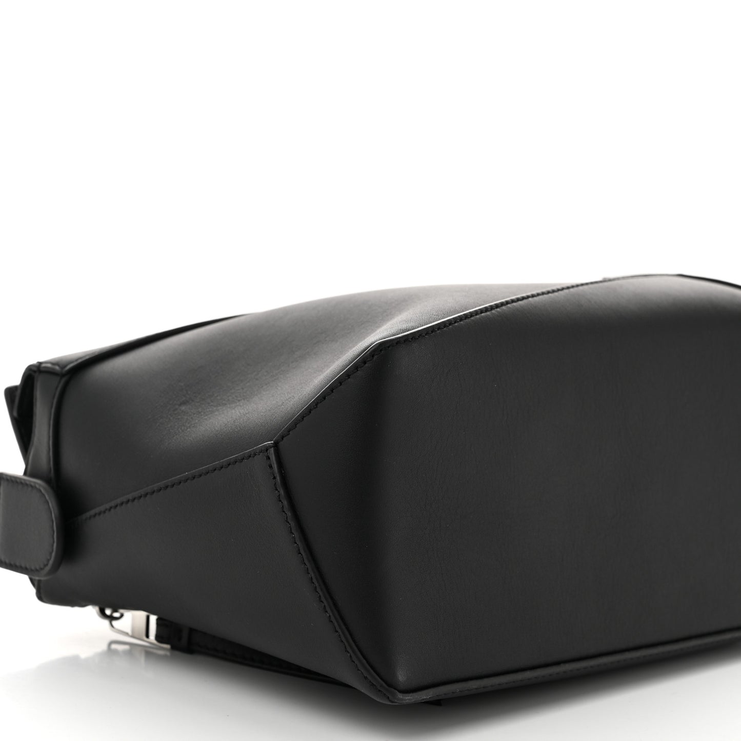 Calfskin Small Puzzle Edge Bag Black