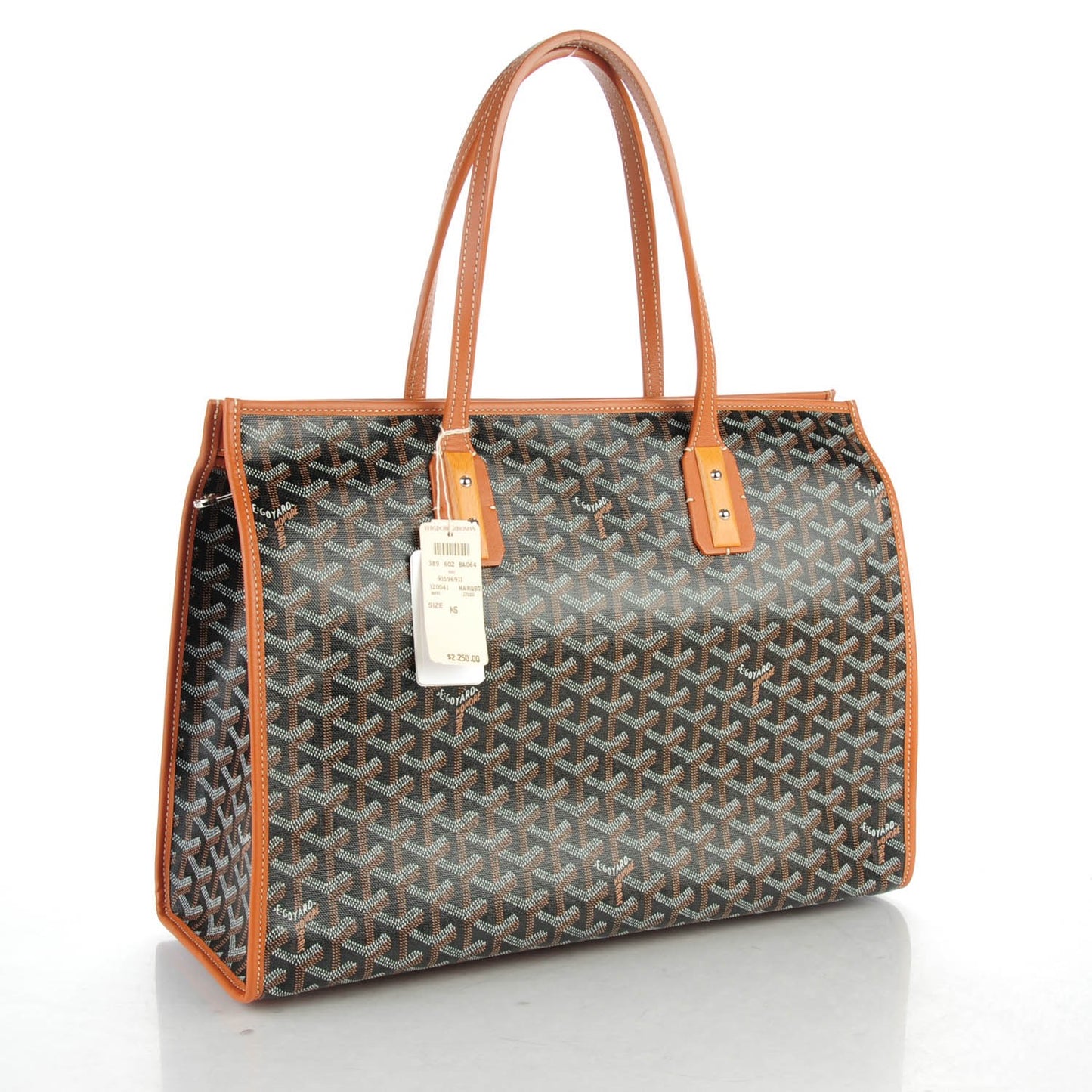 Goyardine Marquises Tote Black Gold