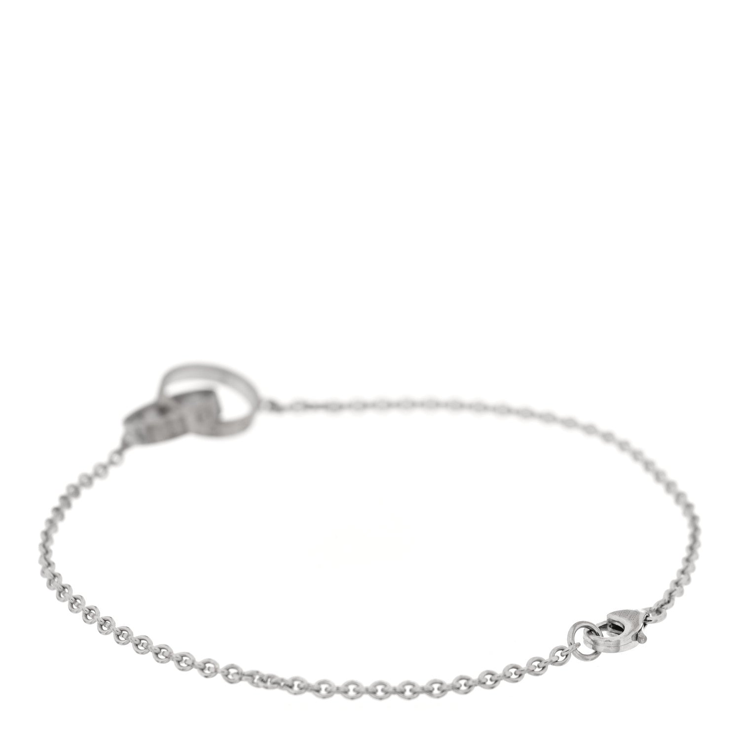 Cartier 18K White Gold Interlocking LOVE Bracelet 2 of 4