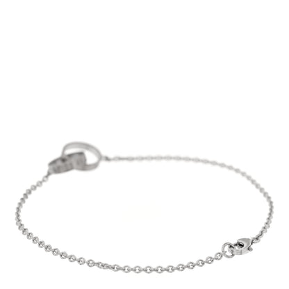 Cartier 18K White Gold Interlocking LOVE Bracelet 2 of 4