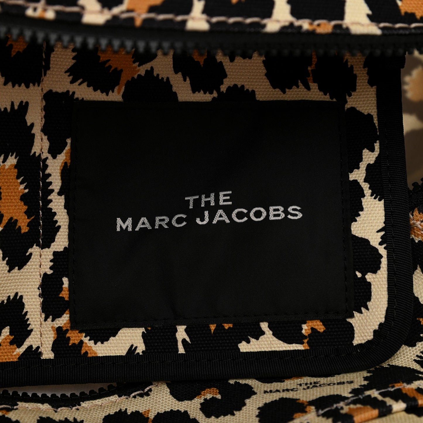 Cotton Canvas Leopard Print Medium The Traveler Tote Bag