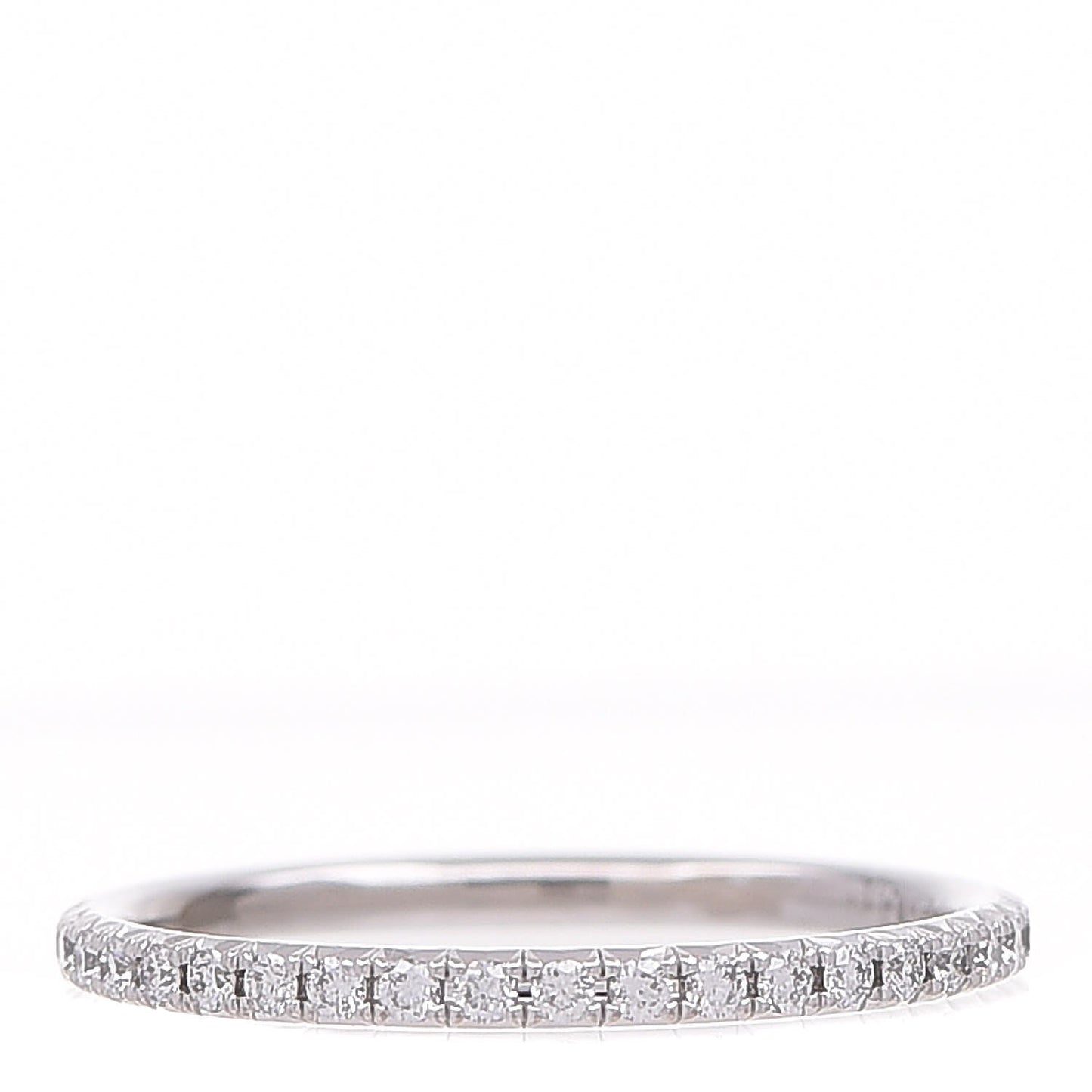 18K White Gold Diamond Metro Ring 48 4.5