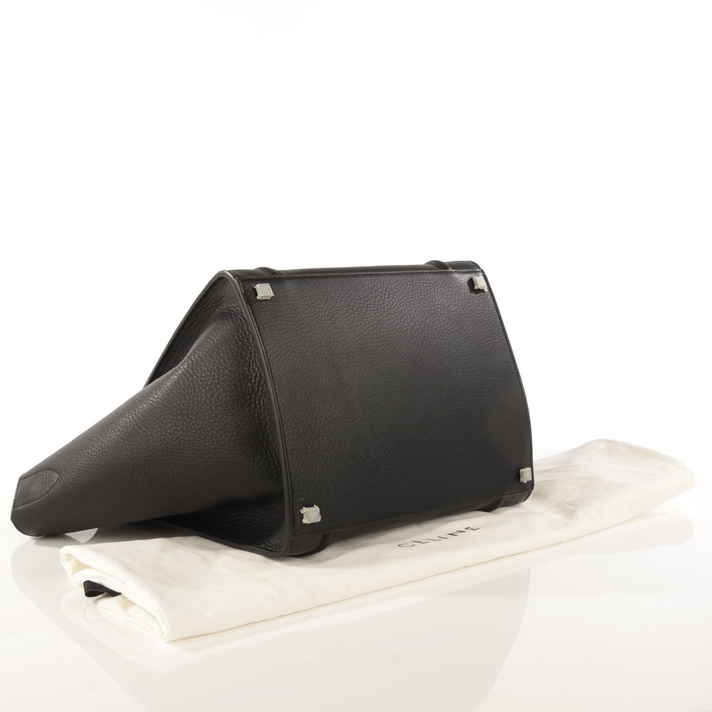 Supple Calfskin Medium Phantom Luggage Black
