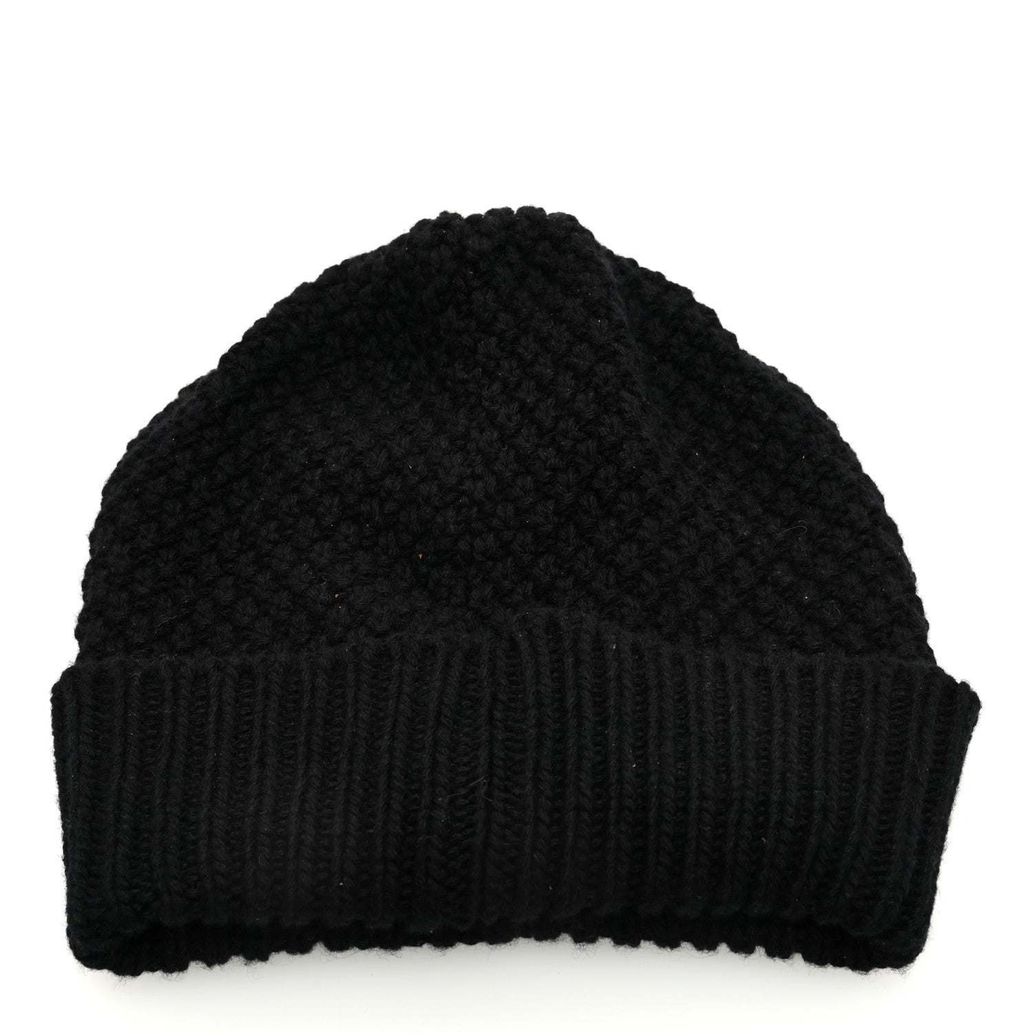 Chanel Cashmere CC Beanie Hat Black 3 of 5