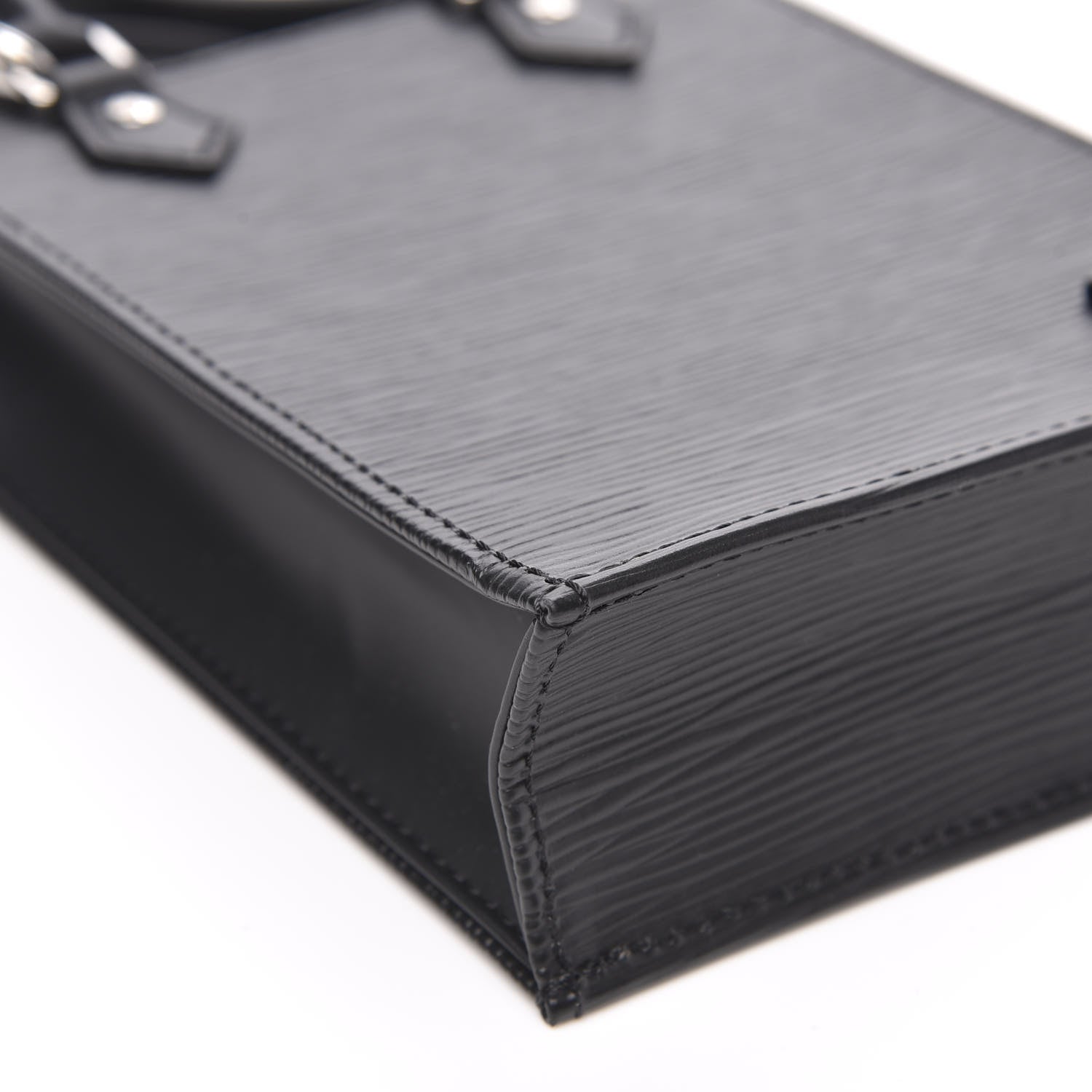 Louis Vuitton Epi Petit Sac Plat Black 7 of 9