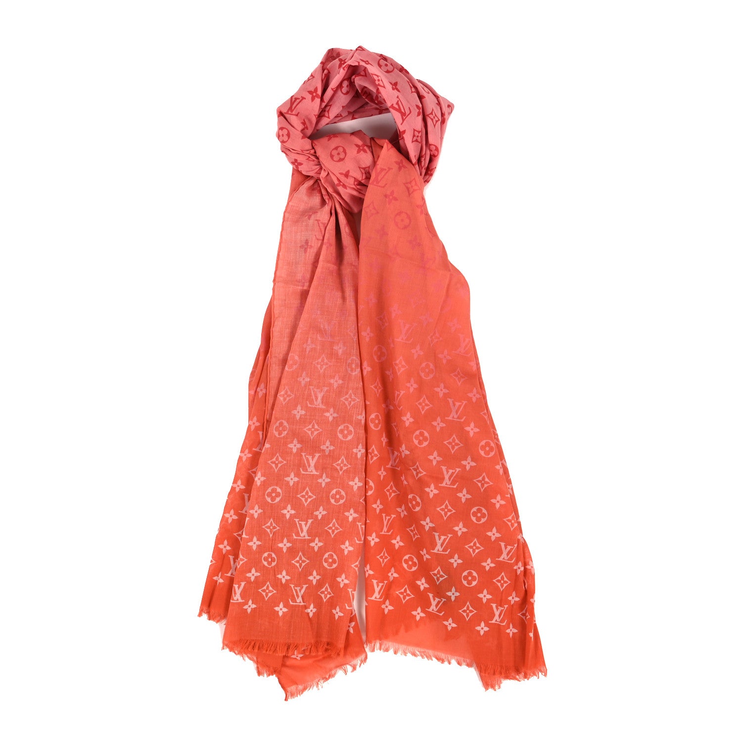Louis Vuitton Cotton Monogram Sunrise Shawl Sunset 1 of 5