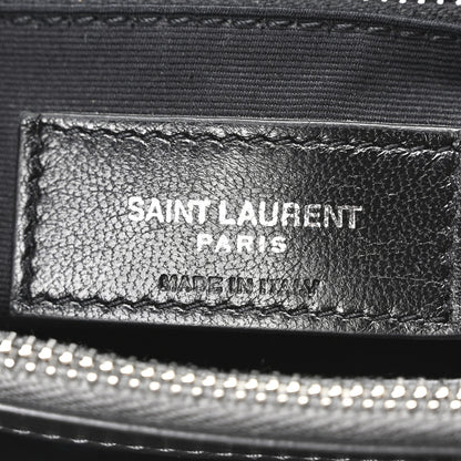 Saint Laurent Calfskin Y Quilted Monogram Large Loulou Chain Satchel Earth 6 of 10