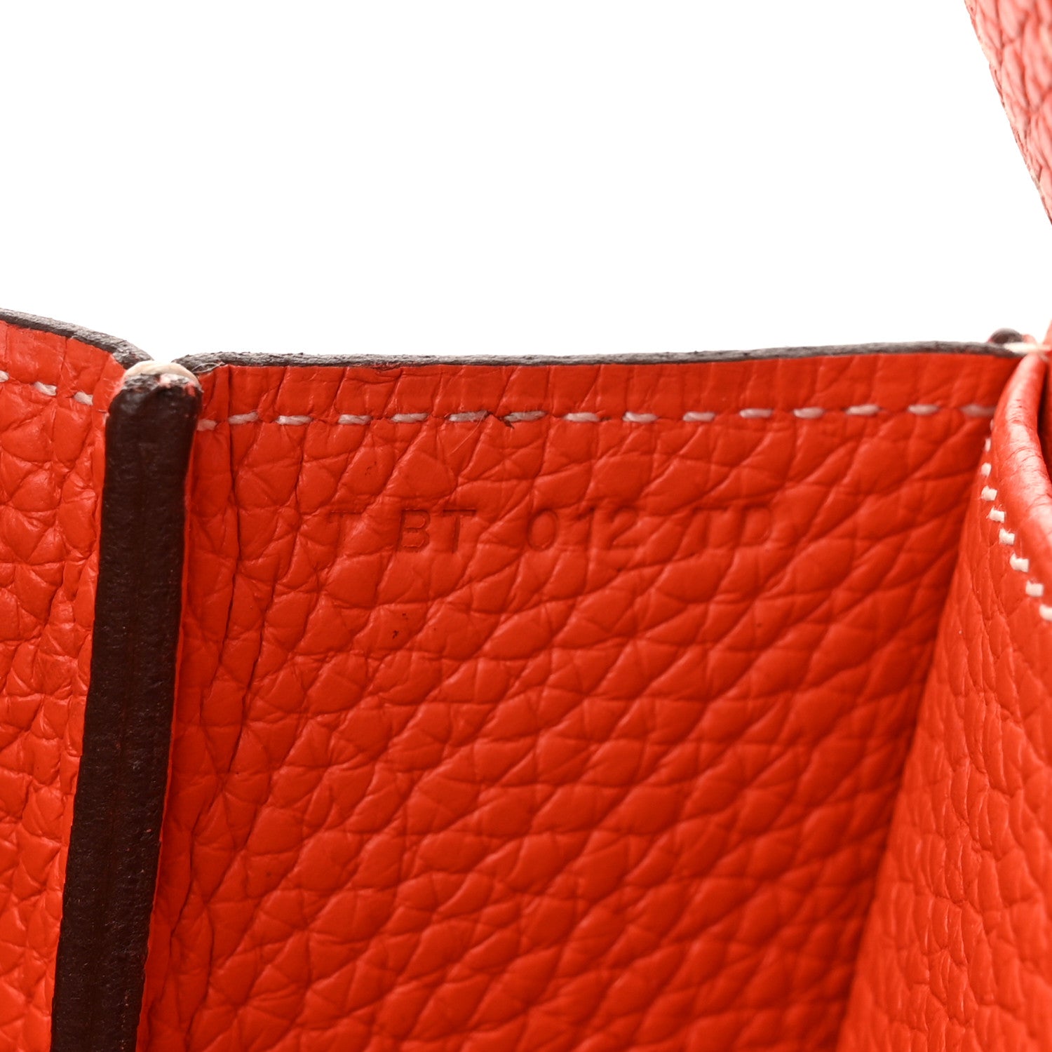 Hermes Taurillon Clemence Halzan 31 GM Orange 7 of 11