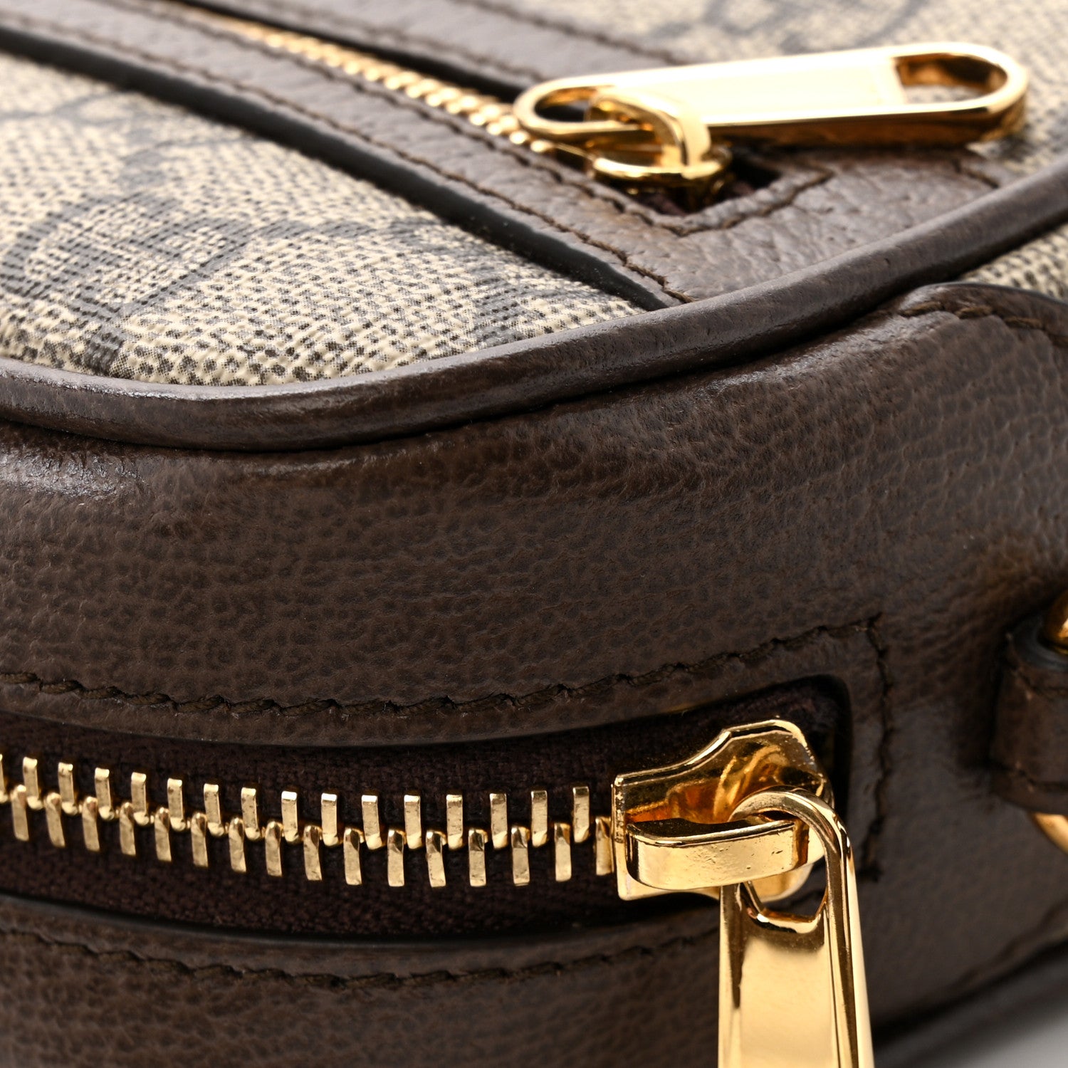 Gucci GG Supreme Monogram Textured Calfskin Super Mini Ophidia Shoulder Bag Beige Ebony New Acero 12 of 12