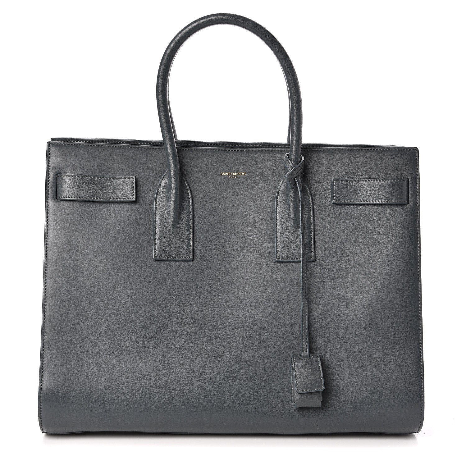 Saint Laurent Calfskin Sac De Jour Carryall Fog 1 of 10
