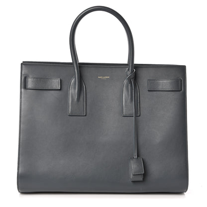 Saint Laurent Calfskin Sac De Jour Carryall Fog 1 of 10