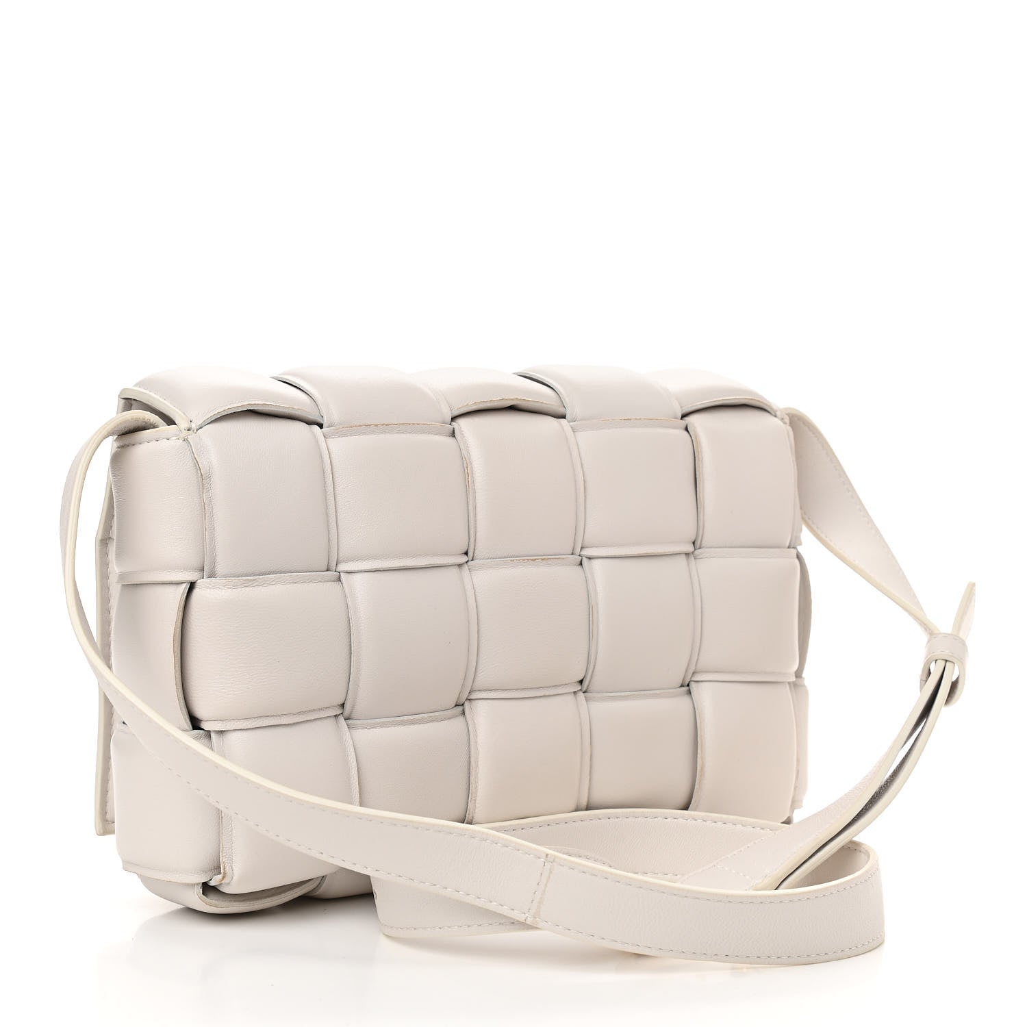 Bottega Veneta Nappa Maxi Intreccio Padded Cassette Crossbody Bag Chalk 3 of 11