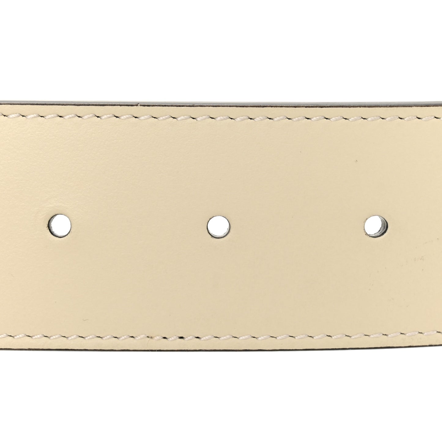GG Supreme Monogram Matte Plutone Calfskin Double G 40mm Belt 95 38 Beige Ebony Mystic White