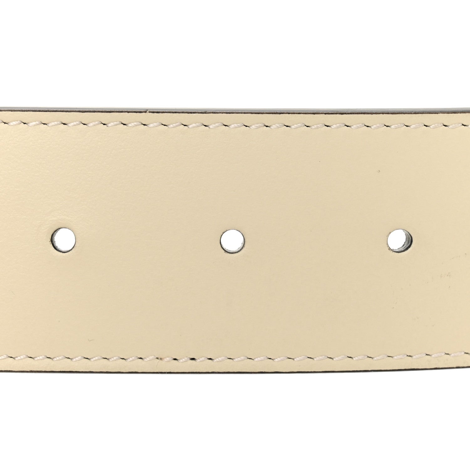 Gucci GG Supreme Monogram Matte Plutone Calfskin Double G 40mm Belt 95 38 Beige Ebony Mystic White 3 of 6