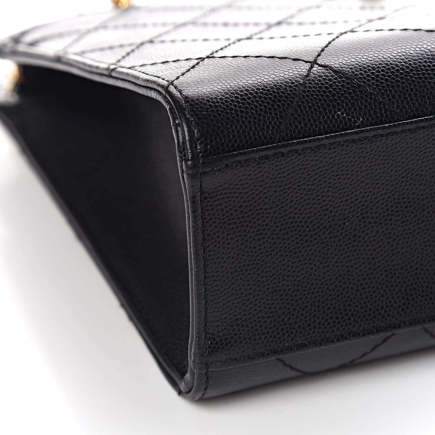 Chanel Caviar Diamond Stitched Shoulder Bag Black 11 of 12