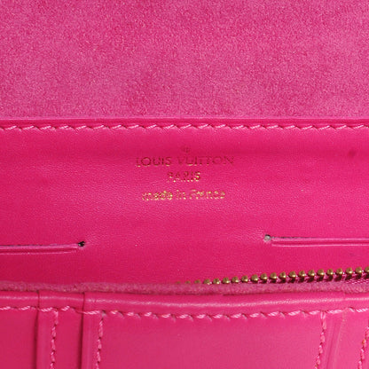 Louis Vuitton Calfskin Embossed Courtney Pochette Clutch Fuchsia 6 of 7