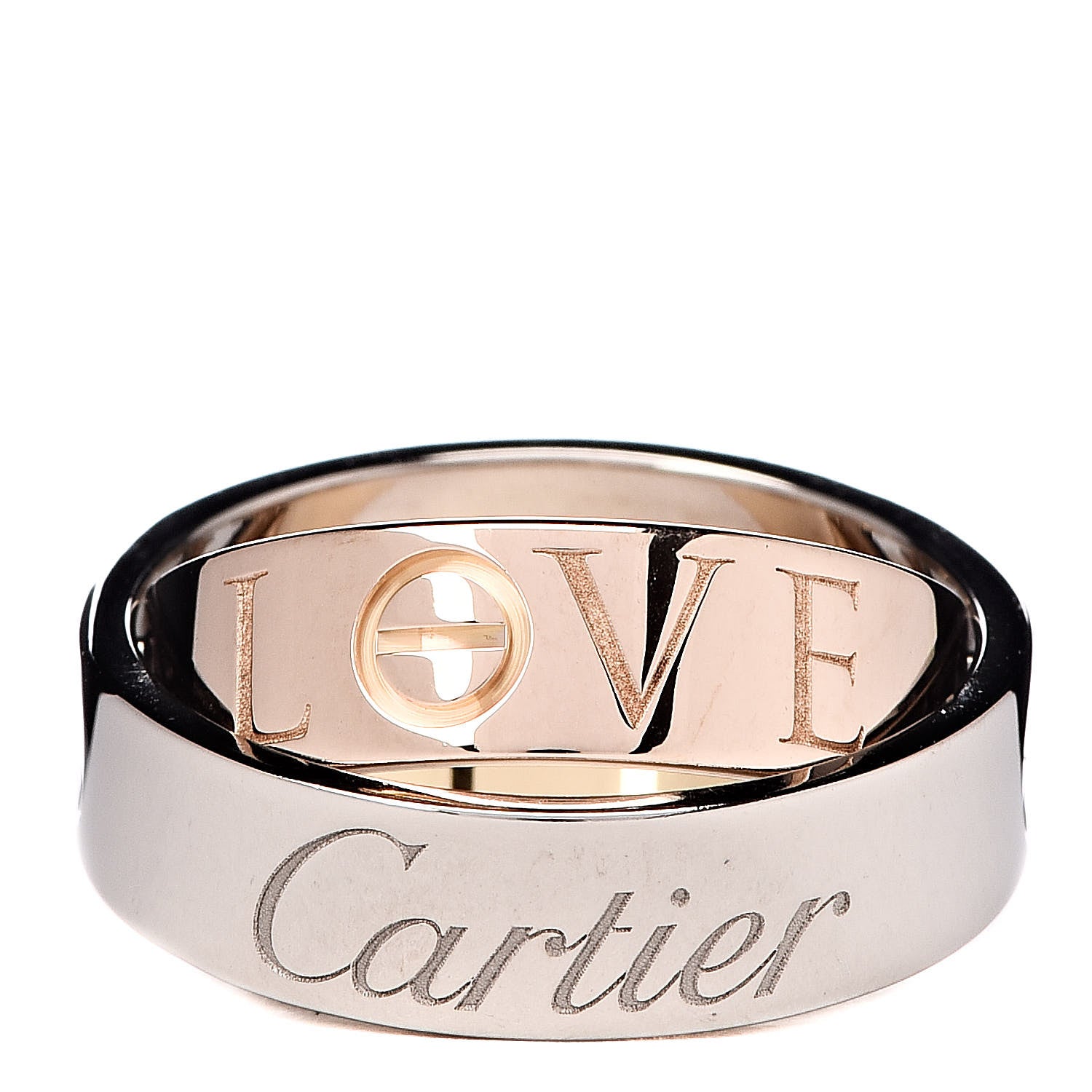 Cartier 18K White Pink Gold 5.5mm Astro LOVE Ring 50 5.5 1 of 5