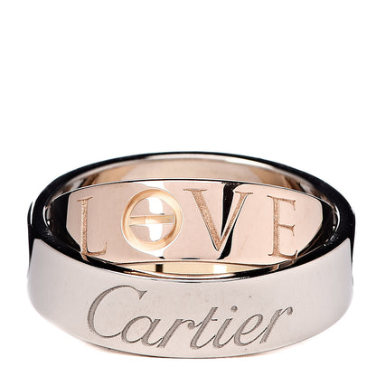 Cartier 18K White Pink Gold 5.5mm Astro LOVE Ring 50 5.5 1 of 5