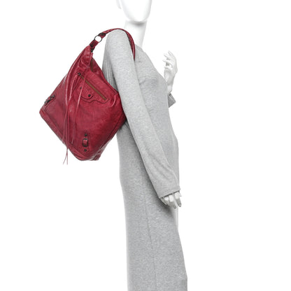 Balenciaga Agneau Classic Hardware Day Hobo Pourpre 2 of 11