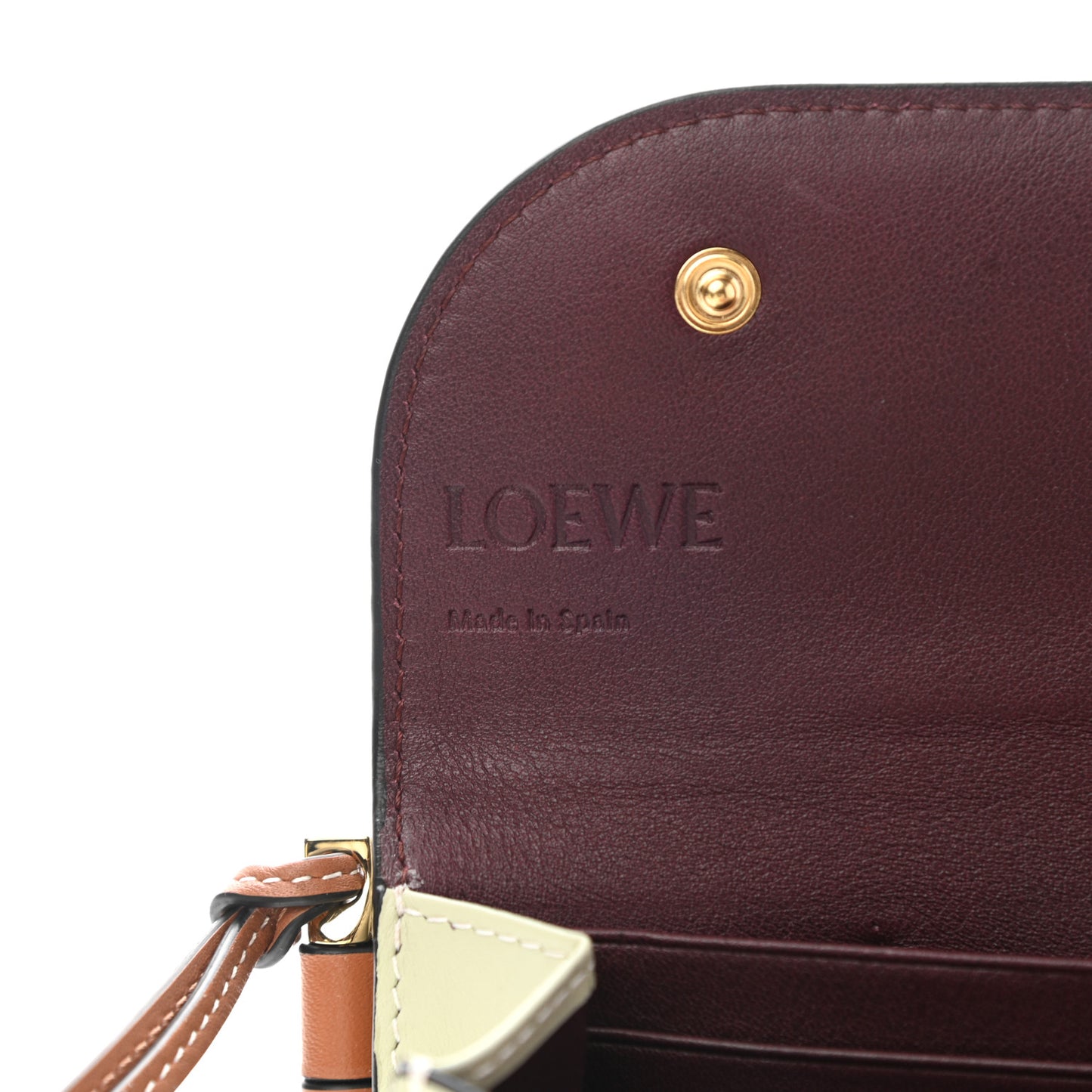 Smooth Calfskin Gate Continental Wallet Kaolin Sage