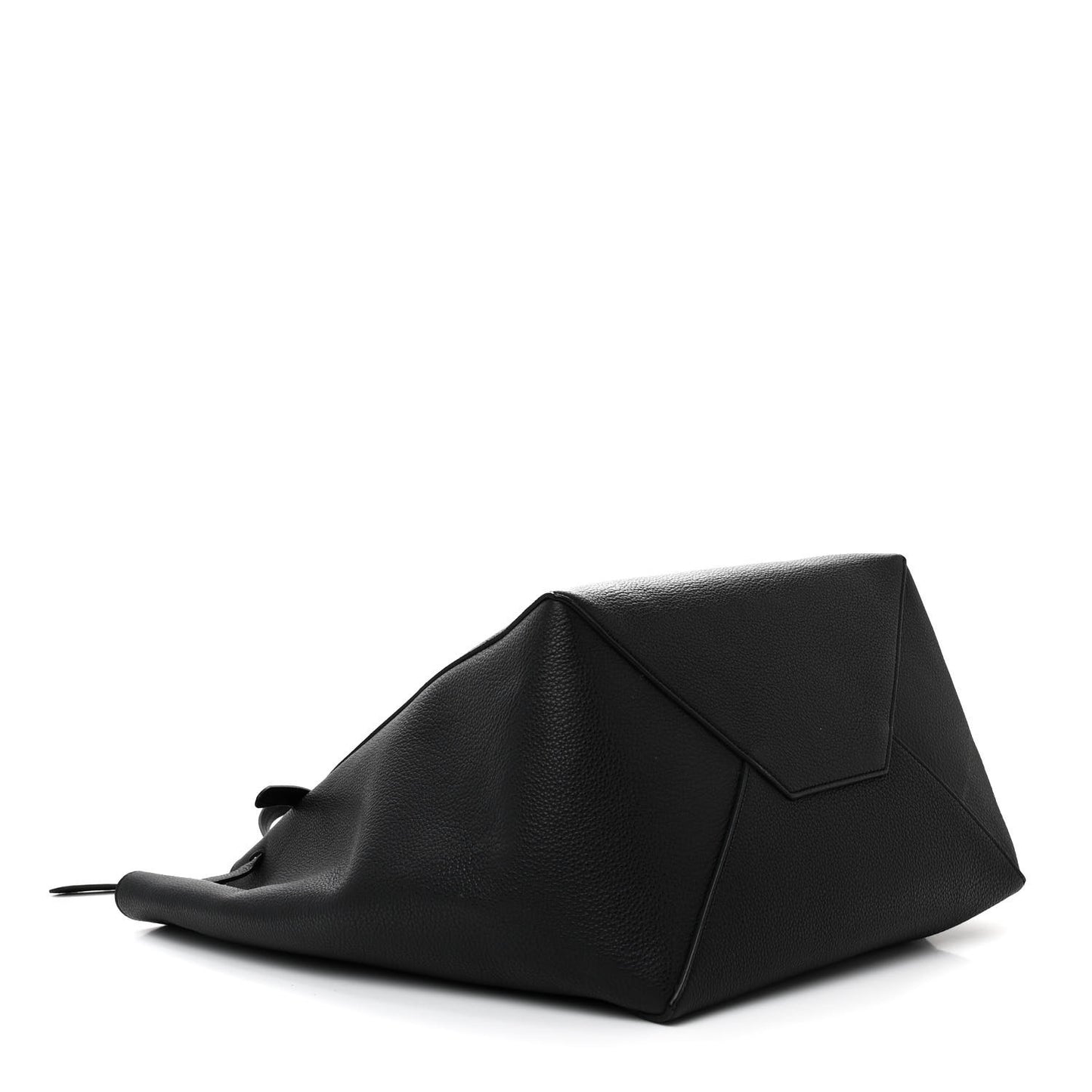 Soft Grained Calfskin Medium Belt Cabas Phantom Black