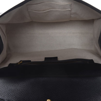 Gucci Calfskin Small GG Marmont Top Handle Bag Black 5 of 8