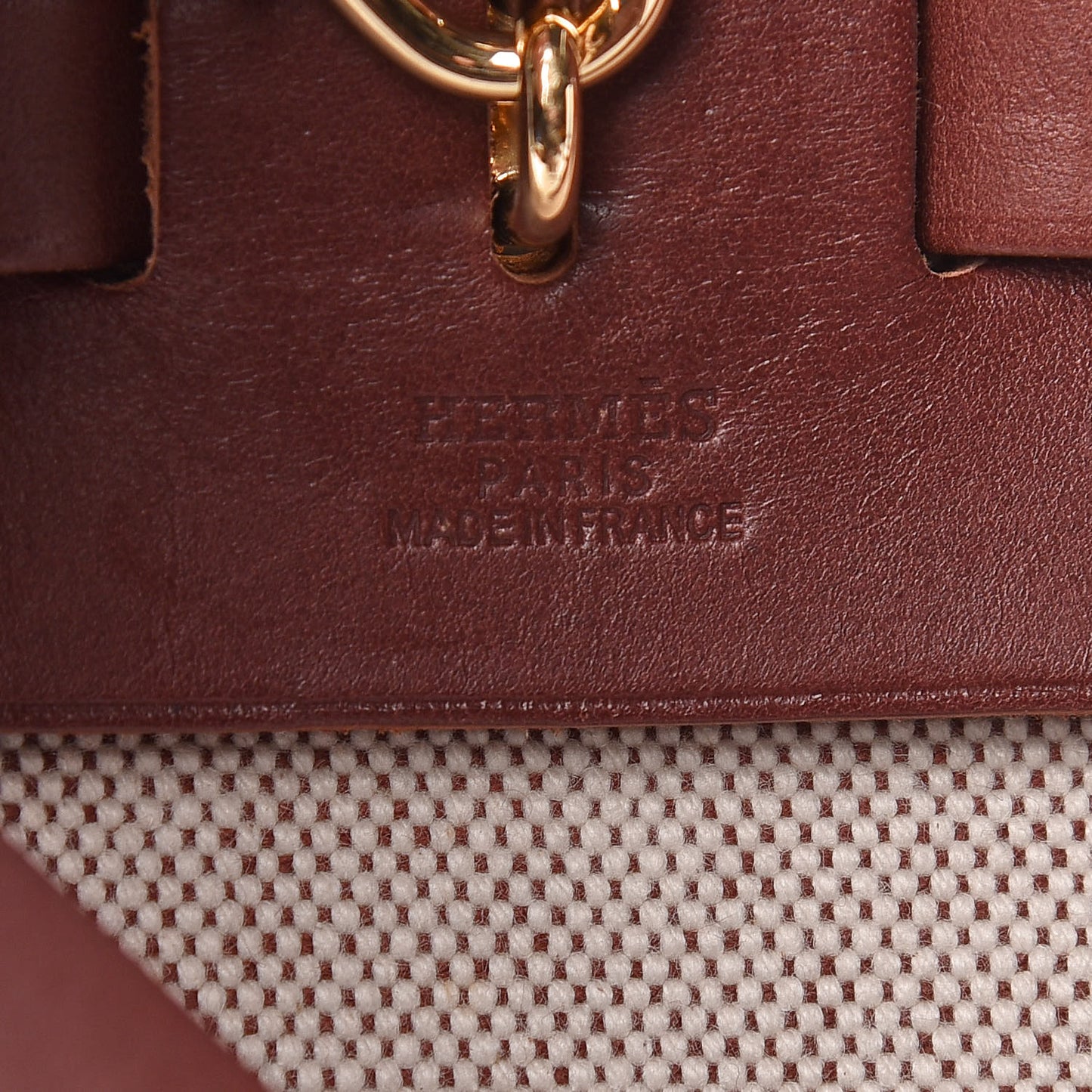 Toile Calfskin Herbag 39 GM Natural