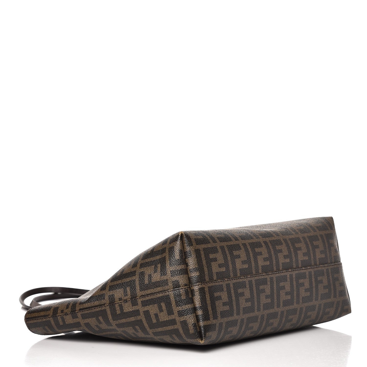 Fendi Zucca Spalmati Small Roll Tote Tobacco Orange 4 of 11