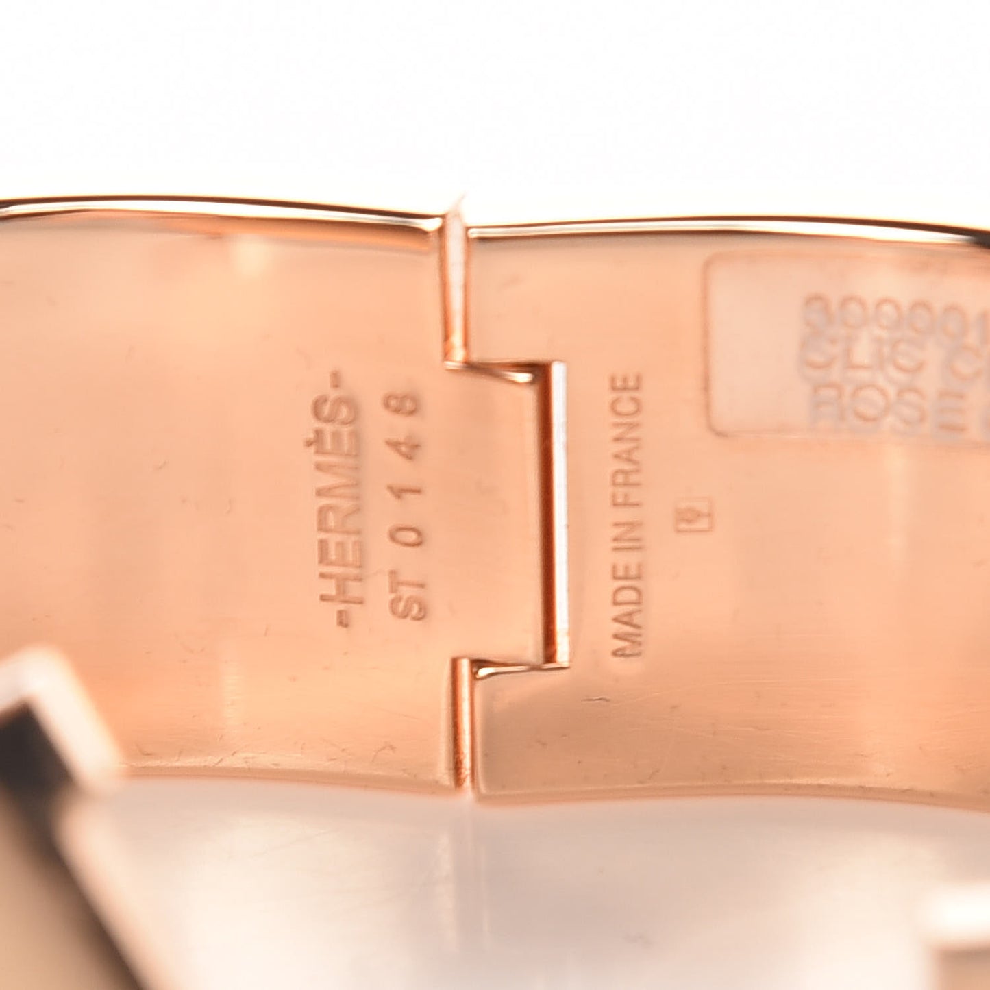 Enamel Wide Clic Clac H PM Bracelet Rose Candeur