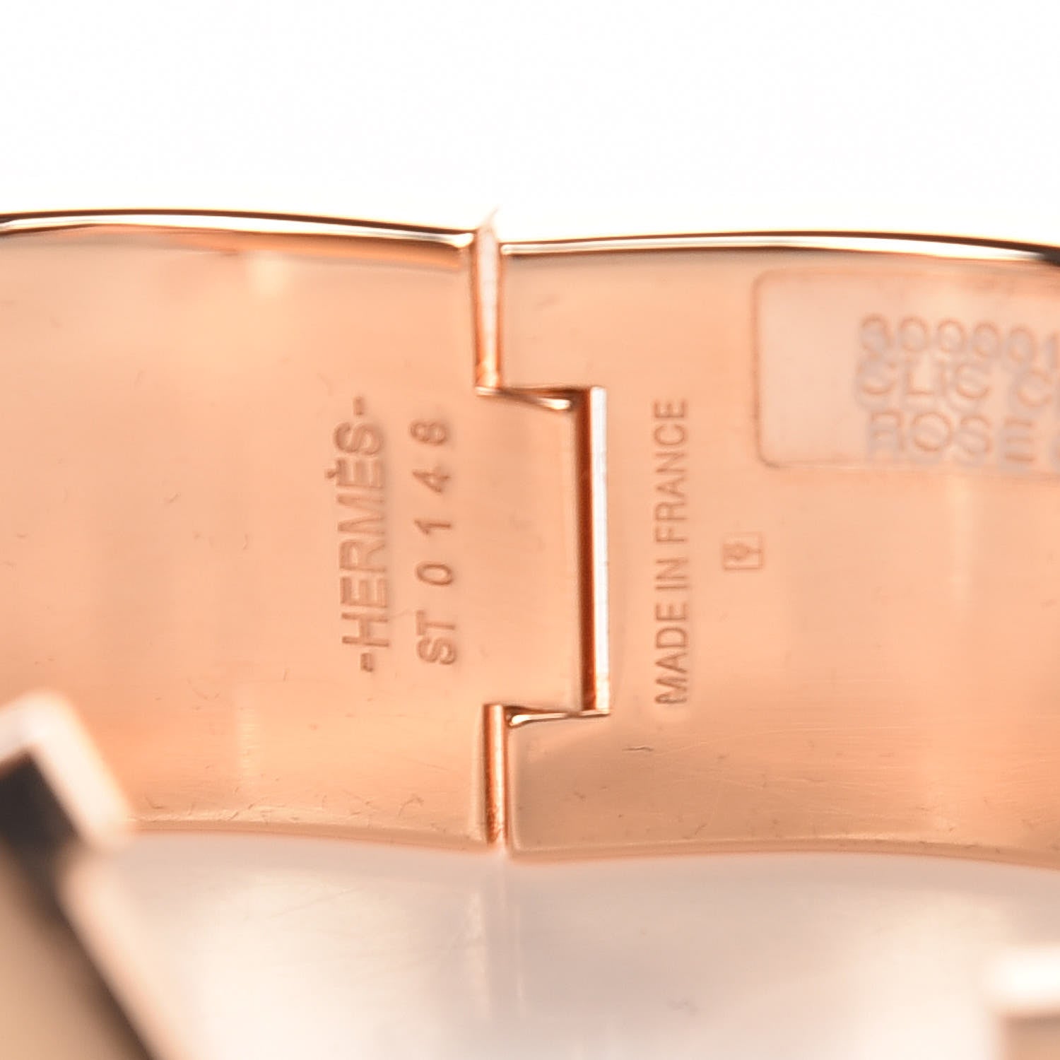 Hermes Enamel Wide Clic Clac H PM Bracelet Rose Candeur 4 of 6