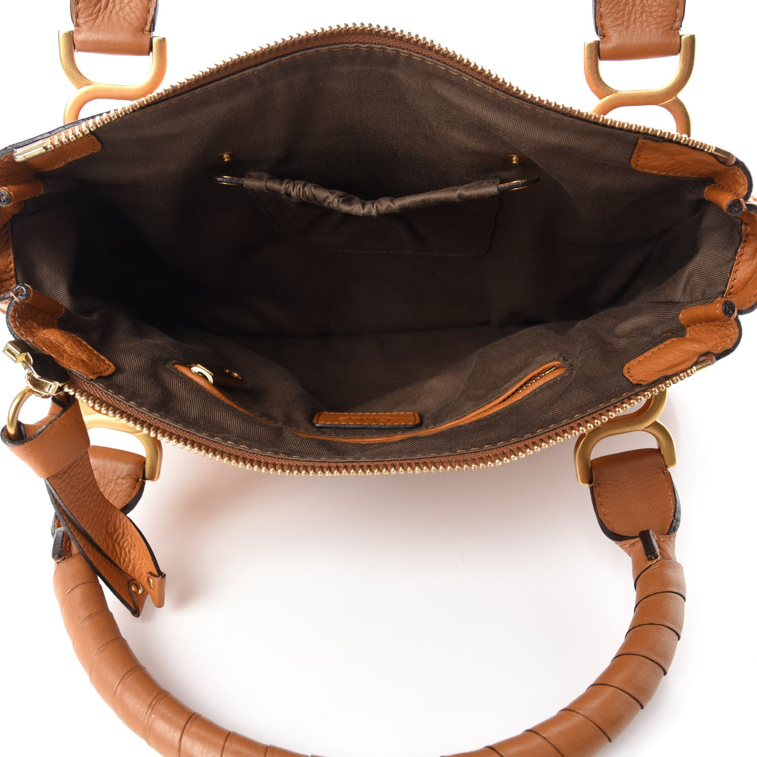 Chloe Calfskin Medium Marcie Satchel Light Tan 5 of 10