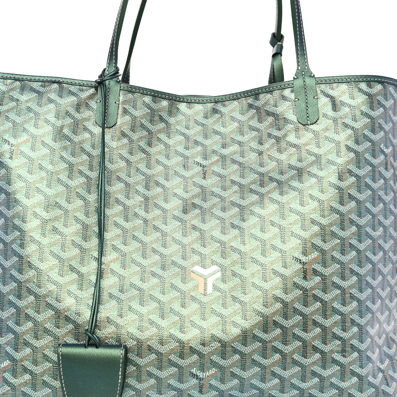 Goyard Iridescent Goyardine Saint Louis GM Pearly Green 9 of 11