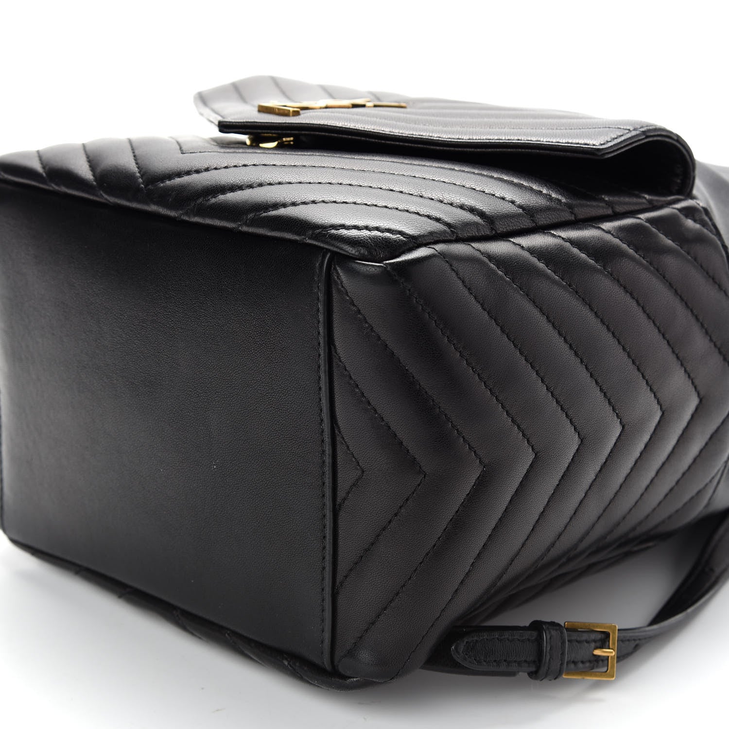 Saint Laurent Lambskin Matelasse Monogram Joe Backpack Black 8 of 8