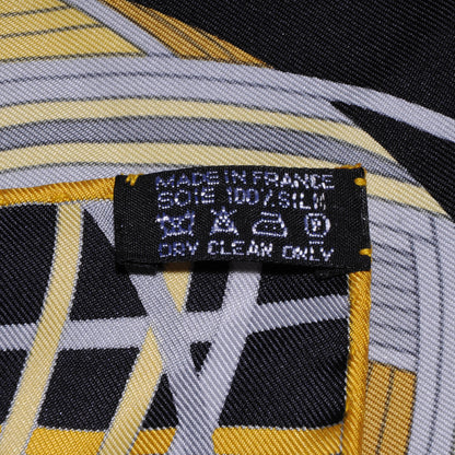 Hermes Silk L'Art du Temari Scarf 90 Black 6 of 6