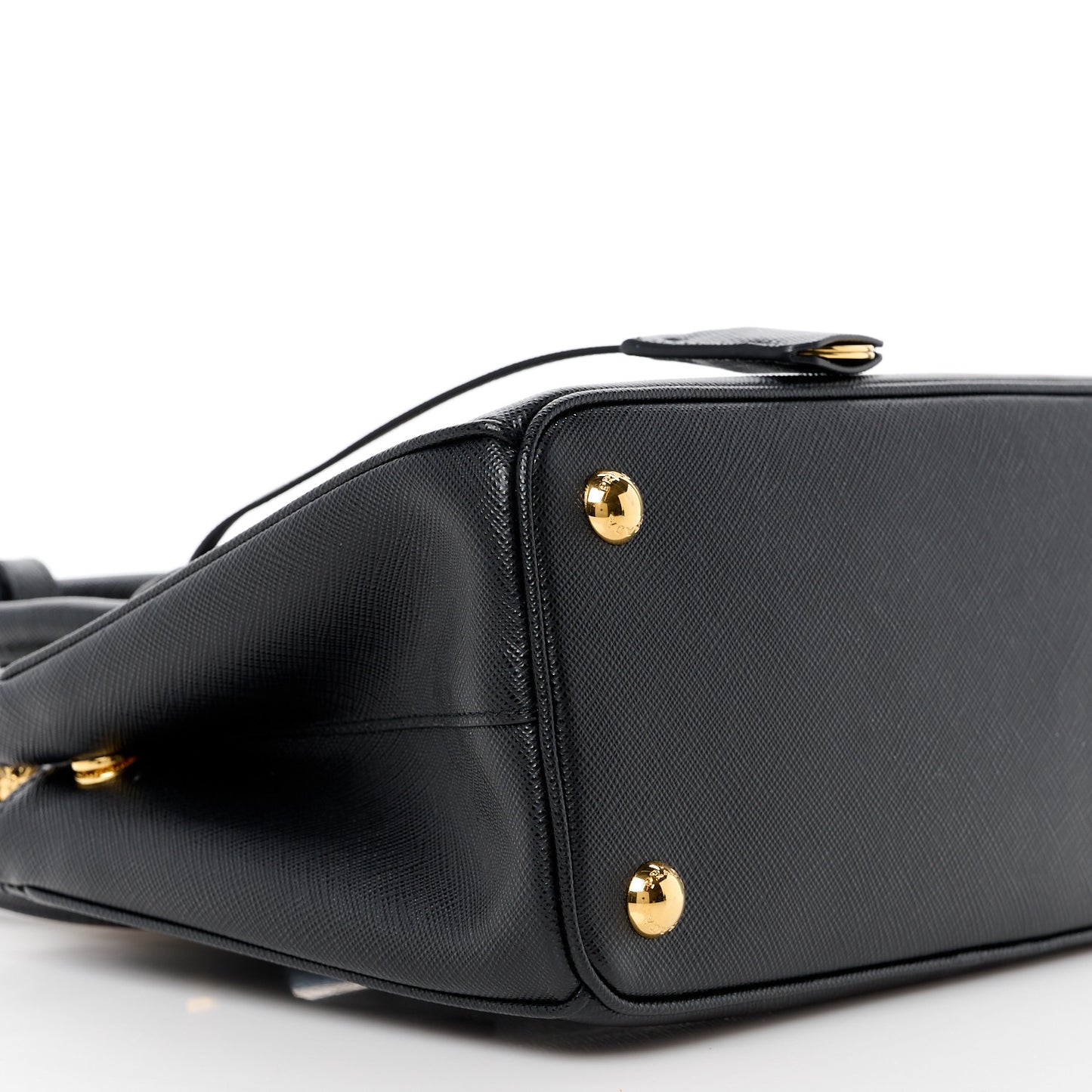 Saffiano Small Galleria Double Zip Tote Black