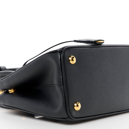 Prada Saffiano Small Galleria Double Zip Tote Black 11 of 13