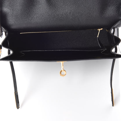 Hermes Epsom Kelly Sellier 25 Black 8 of 40