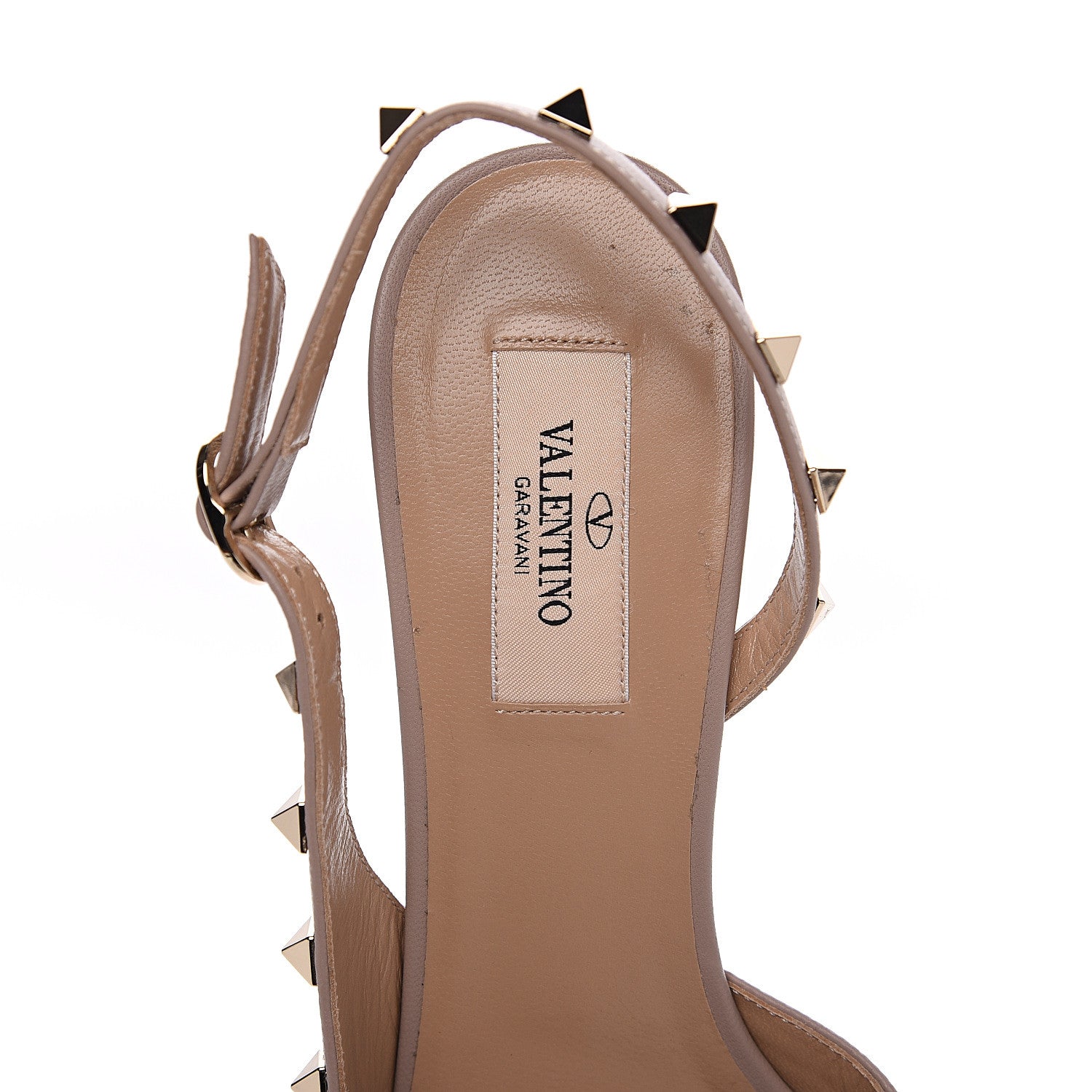 Valentino Garavani Patent Rockstud Half D'Orsay Slingback 50mm Pumps 39 Poudre 7 of 10