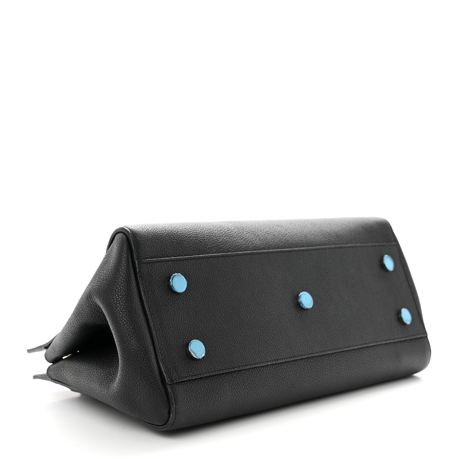Saint Laurent Grained Calfskin Small Cabas Rive Gauche Black 4 of 10