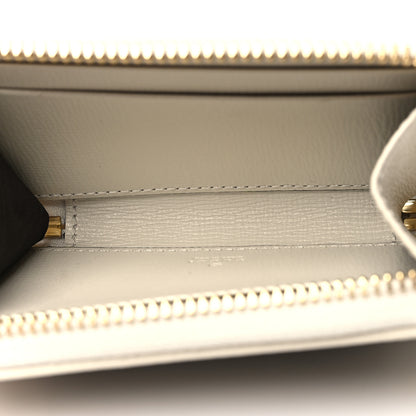 Gucci GG Supreme Monogram Azalea Calfskin Horsebit 1955 Zip Around ID Card Case Wallet Beige Ebony Mystic White 5 of 9
