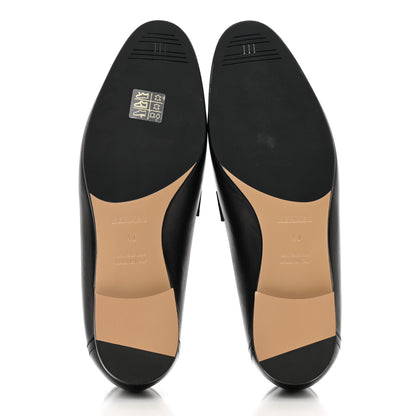 Hermes Goatskin Womens Paris Loafers 40 Black 5 of 9