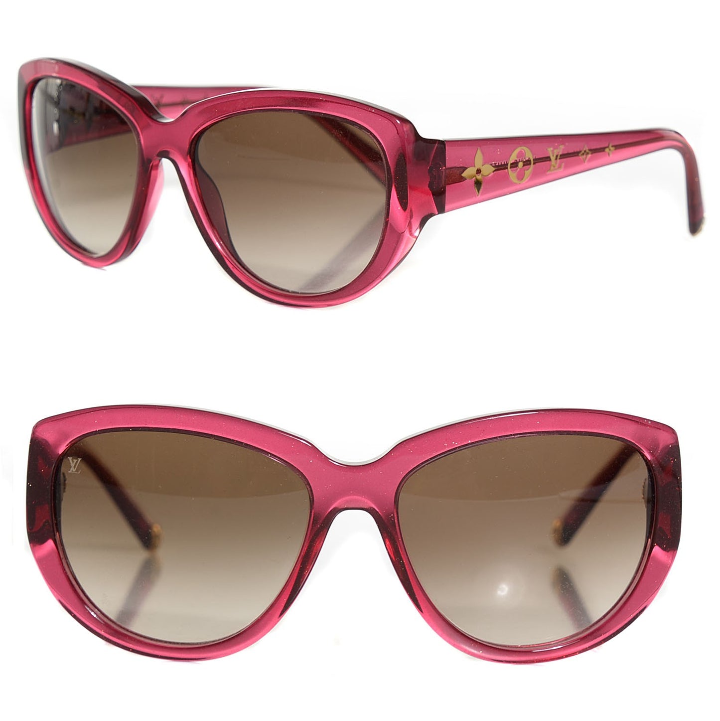 Obsession Cat Eye Sunglasses Z0626W Glitter Fuchsia