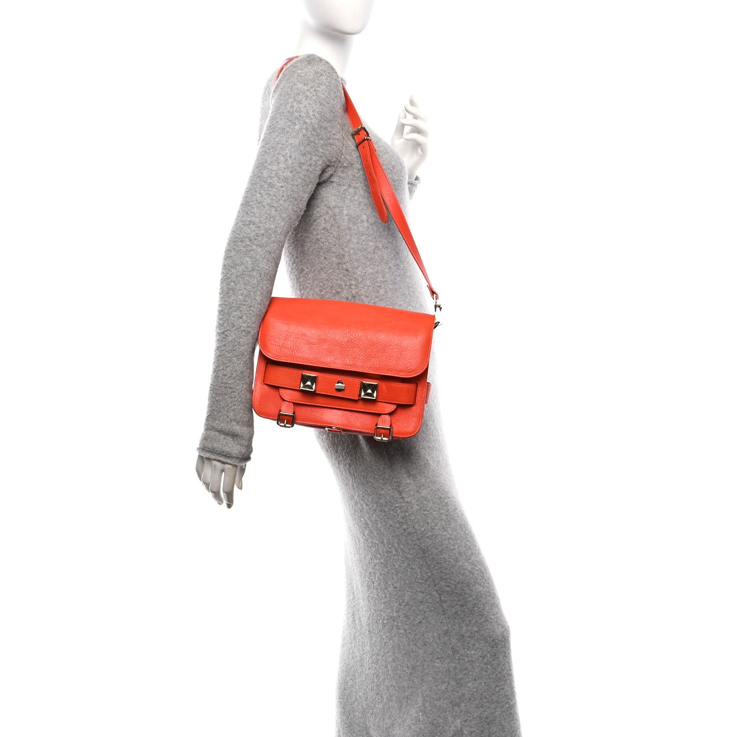 Proenza Schouler Calfskin Mini PS11 Classic Shoulder Bag Tangerine 2 of 9