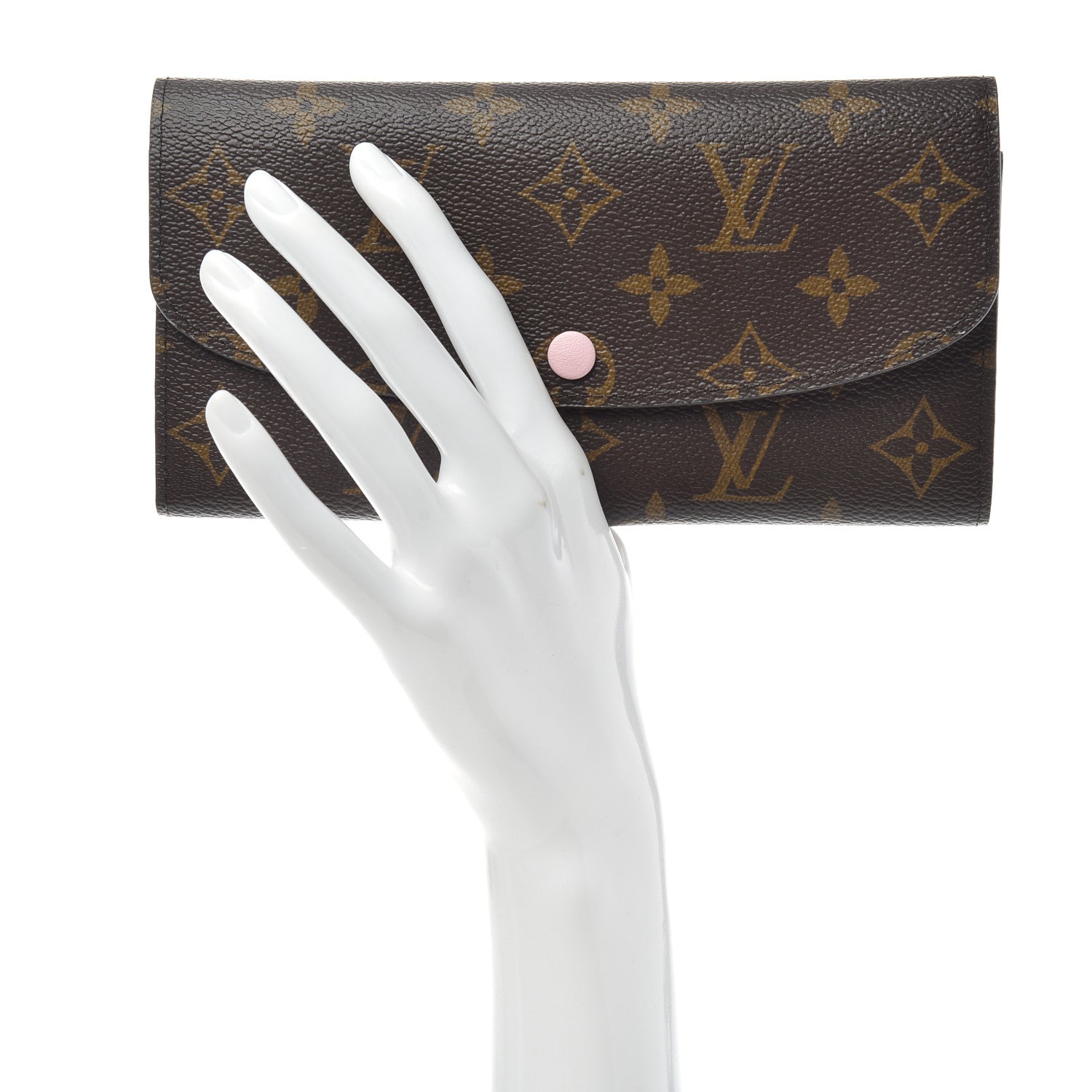 Louis Vuitton Monogram Emilie Wallet Rose Ballerine 2 of 6