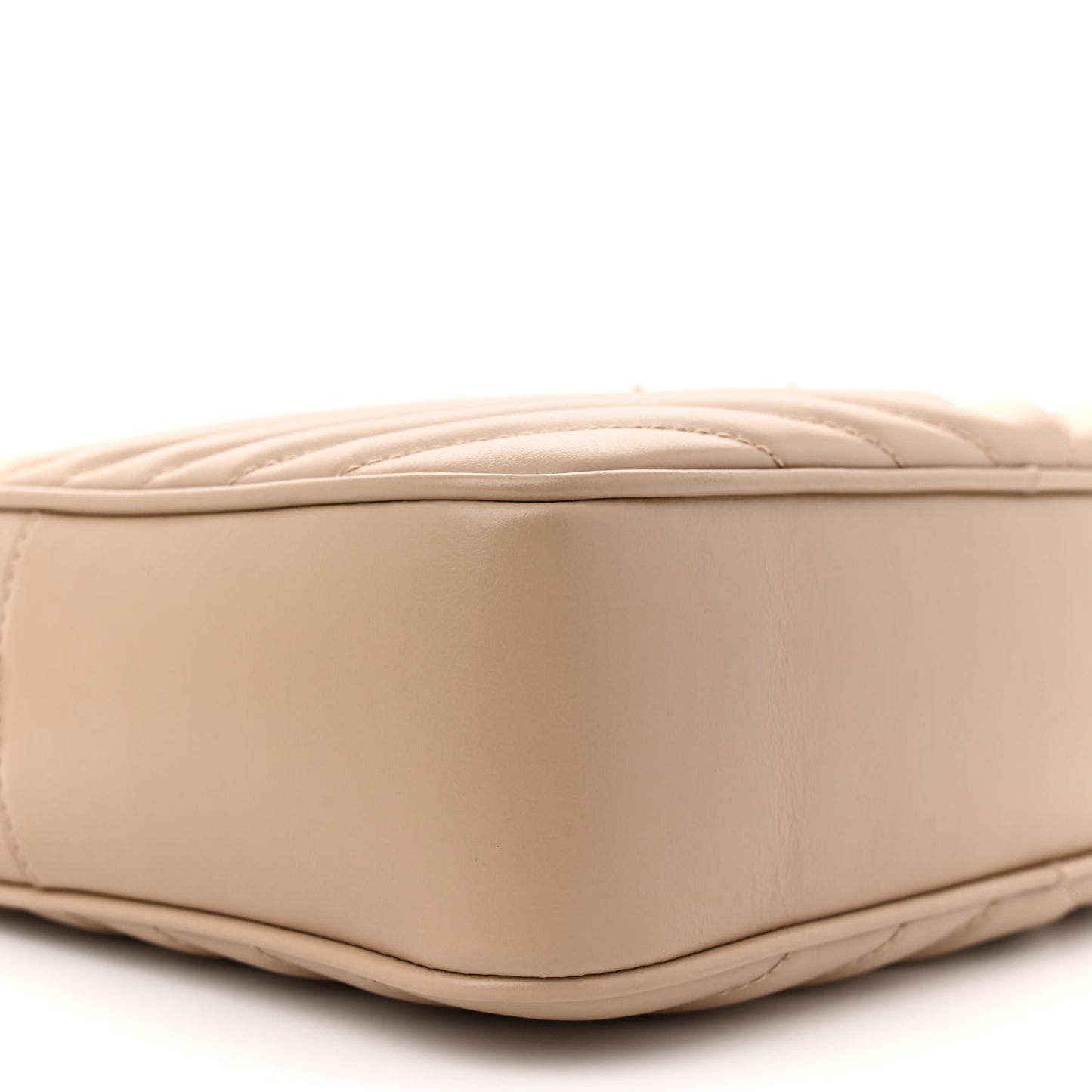 Calfskin Matelasse Monogram Lou Camera Bag Dark Beige