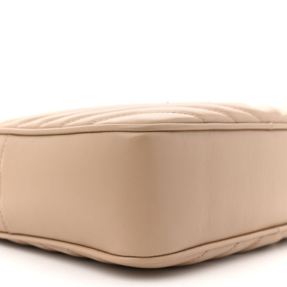 Saint Laurent Calfskin Matelasse Monogram Lou Camera Bag Dark Beige 9 of 12