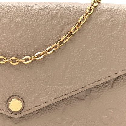 Louis Vuitton Empreinte Pochette Felicie Chain Wallet Tourterelle 8 of 12