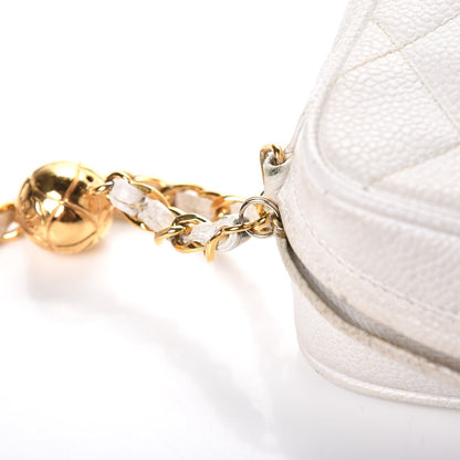 Chanel Caviar Quilted Camera Case White 14 of 22